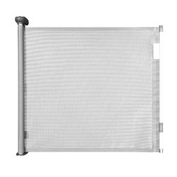 Badabulle Barrière de Sécurité Enfant Safe&Roll- Barrière Fixation Vis, Barrière Retractable Extensible (jusqu'à 140cm) - Discrète - Simple à Installer - Ouverture Facile & Sécurisée