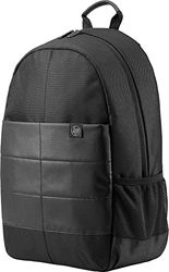 HP Classic Zaino per Laptop fino a 15,6 Pollici, Tasche Interne per Accessori, Tasca Esterna Portabottiglie, Cerniera Rinforzata, Realizzato con materiali resistenti all'acqua, Nero