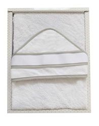 Duffi baby 0894-11 peleryna do kąpieli do haftu 100 x 100 cm, kolor szary, unisex