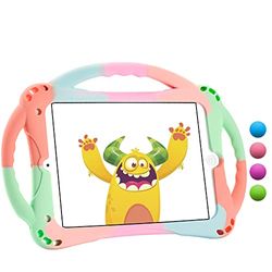 TopEsct Étui pour iPad Mini pour Enfants résistant aux Chocs avec poignée et Support pour iPad Mini, Mini 2, Mini 3, Mini 4 et Mini 5 (modèle 2019) (Vert coloré)