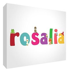 Little Helper LHV-ROSALIA-A5BLK-15IT Panneau décoratif pour Nouveau-né/baptême, idée Cadeau, Motif Personnalisable avec nom de Fille Rosalie, Multicolore, 14,8 x 21 x 2 cm