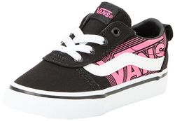 Vans Ward Slip-On, Unisex-barn, Glow Neon Pink/Black, 20 EU, Glow Vans Neon Pink Black, 20 EU