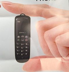 Teléfono móvil Zanco Bee, el más pequeño y delgado, color negro, SMS, Bluetooth, SIM, teclado, MP3, libre
