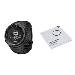 SUUNTO Core Digital Watch, Taille Unique, Noir & Kit de Remplacement Core/Essential: Joint Circulaire et Guide d'Images Core, Essential, Lumi, T4, T3 et T1, SS023326000