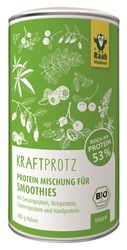 Raab Vitalfood Bio Kraftprotz-Pulver Superfood-Mischung für Smoothies mit Sesamprotein, Reisprotein, Lupinenprotein und Hanfprotein, vegan, glutenfrei, 1er Pack (200 g)