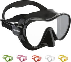 Cressi F1 Mask, Óculos de mergulho monolente, tecnologia Frameless, Talla única