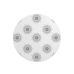 Questo Casa, Tapis de Souris Rond imprimé numérique avec Fond antidérapant pour Bureau et Maison Diamètre 22 cm