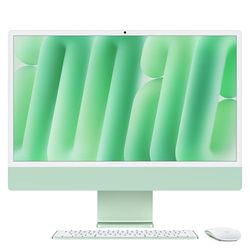 Apple iMac Ordinateur de Bureau Tout-en-Un avec Puce M4, CPU 10 cœurs et GPU 10 cœurs : Conçu pour Apple Intelligence, écran Retina 24'', 16 Go de mémoire unifiée, 512 Go de Stockage SSD ; Vert