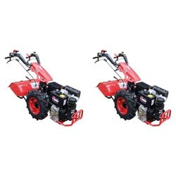 Kawapower Motocultor con Motor De 270cc a Diesel 9HP, Rojo (Paquete de 2)