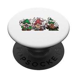 Gnomi Che Svapano Amici Divertimento PopSockets PopGrip Adesivo