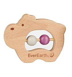 EverEarth EE33674 - grijpring "Nilpferd" babyspeelgoed