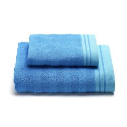 Caleffi – Juego de Toallas Baño 100% Algodón – Set 2 Piezas: 1 Toalla Lavabo 50x100 cm + 1 Toalla Invitado 40x60 cm – Suaves, Absorbentes y Lavables - Toallas Baño Completo - Ducha