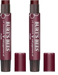 Burt's Bees I0094327 ® 100% Natural Moisturising Lip Shimmer, Plum, 1 Tube (Pack of 2)