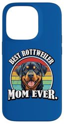 Funny Retro Vintage Best Mom Ever Rottweiler Lover Custodia per iPhone 14 Pro