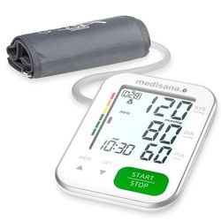 medisana BU 570 connect Tensiomètre à bras, mesure de pression et du pouls avec fonction mémoire et app Bluetooth, échelle de feux tricolores, fonction indication de rythme cardiaque irrégulier