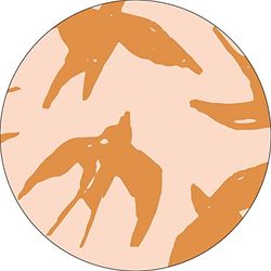 Bonateks, Round Digital Printed Mouse Pad, Non-Slip Base, for Office and Home, Diameter:22cm