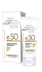 GEROVITAL H3 (Dra. Ana Aslan) GEROVITAL Crema Solar SPF50 Tono Dorado 50ml, Negro, Estandar, 50