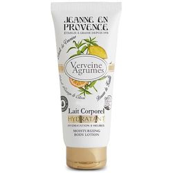 JEANNE EN PROVENCE - Lait Corporel Hydratant et Parfumé - Parfum Verveine Agrumes - 95% d'Ingrédients d'Origine Naturelle - Peau sèche - Fabriqué en France à Grasse - 200 ml