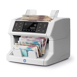 Safescan 2865-S Money Counting Machine that Value Counts Mixed Banknotes - Cash Counting Machine with 7-Point Counterfeit Money Detector - Money Counter Machine with Multi-Lingual Interface