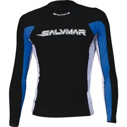 Salvimar Oasi Rash Guard Long Sleeve Man, Maglia Elastica Protettiva Uomo Manica Lunga, in Tessuto, con Protezione UV (UPF) +50, XXL