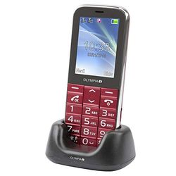 Olympia Joy II 6,1 cm (2.4"") 64 g Rojo Camera Phone - Teléfono móvil (Barra, SIM Doble, 6,1 cm (2.4""), Bluetooth, 600 mAh, Rojo)