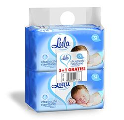 LULA Chusteczki nawilżane z PANTENOLEM 72szt 3szt + 1szt gratis