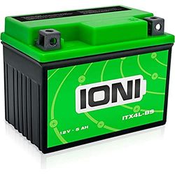 IONI ITX7A-BS 12V 6Ah AGM Batería compatible con MG7A-BS-C / YTX7A-BS MotoBatería