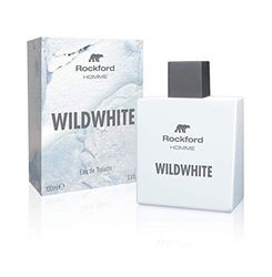 Rockford, Wildwhite, Profumo da Uomo, Eau de Toilette, Note di Menta, Bergamotto, Pepe Bianco, Neve, Pino, Lavanda, Eucalipto, Muschio, Legno di Cedro del Texas, Sandalo e Fava Tonka, 100 ml