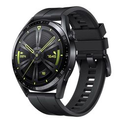 HUAWEI Watch GT 3 Noir, 46 mm, Longue autonomie, AI Running Coach, 100 plus modes sport, Appels Bluetooth, Positionnement à cinq systèmes, Suivi de la fréquence cardiaque, Surveillance du SpO2