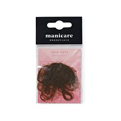 Manicare Brown Bun Net, Invisible Bun Net For Dance, Ballet, Gymnastics, Horse Riding, Small Hair Net To Hold Buns In Place, Suitable For All Hair Types