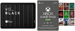 WD_Black P10 Game Drive for Xbox One 4 to + Game Pass Ultimate 1 Month