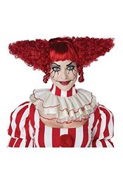 Killerclown pruik voor dames Halloween pruik rood