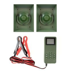 PNI PNI-CP480, CP480 chiamate di Caccia con 2 Altoparlanti, Alimentazione 12 V Unisex Adulto, Verde, 130 X 60 X 95 mm