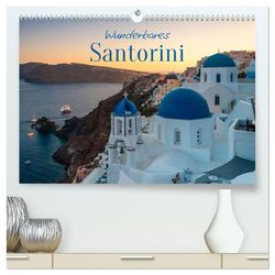 Wunderbares Santorini - Matteo Colombo (hochwertiger Premium Wandkalender 2026 DIN A2 quer), Kunstdruck in Hochglanz: Farben und Emotionen aus Santorini