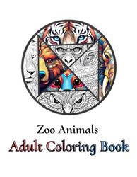 Zoo Animal Adult Coloring Book