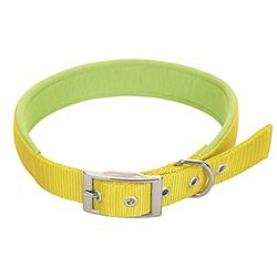 CHAPUIS SELLERIE SLA258 Collar de Perro - Correa Confort de Nailon Amarillo - Ancho 20 mm - Largo 45 cm - Talla M
