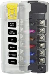 Blue Sea Systems 5035 Bloc fusibles ATO/ATC pour 6 circuits indépendants