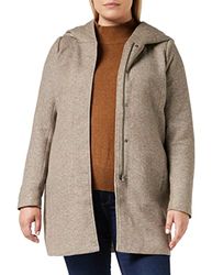 Only Coat Coat with hood Walnut l Walnut L