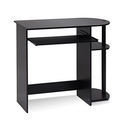 Furinno Bureaux d'Ordinateur, Bois, Expresso/Noir, Taille Unique, Espresso, One Size