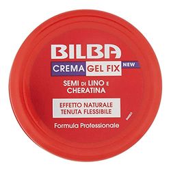 Bilba Cera con Semi di Lino e Cheratina, Cera Fix Modellante a Tenuta Flessibile, Formula Professionale, Dona Volume e Lucentezza, Ottima per Fissare l'Acconciatura, 100ml