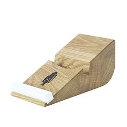 Bois butiq Cela Support 5 pour Smartphone, Bois, Naturel, Blanc, 14,4 x 7,2 x 6,2 cm