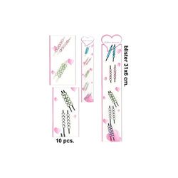 WAT – Boucles Cheveux Fleur Métal, 10uds.