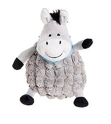 Petface Farmyard Buddies Dumpy Donkey Jouet en Peluche pour Chien Gris