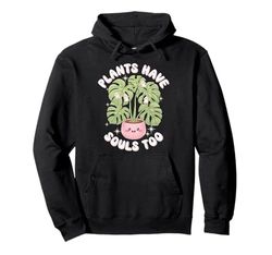 Cute Ghost Plant Kawaii Aesthetic Cottagecore Pullover Hoodie