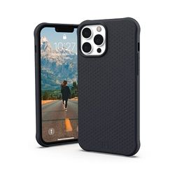 Urban Armor Gear Funda Dot Compatible con Apple iPhone 13 Pro MAX [Silicona de Soft - Touch, Diseño Texturizado, Compatible con Carga inalámbrica, Protección contra caídas de 2, 4 m] Negro