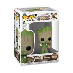 Funko POP! Marvel: WAG - Groot - Iron Man - Groot Shorts - Vinylfigur för samlare - Presentidé - Leksaker för barn och vuxna - TV-fans - Modellfigur för samlare och utställning