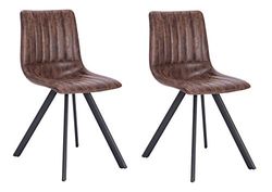 La Chaise espagnole Zamora Chaise, Tissus, Marron Chocolat, 42 cm (Largeur) x 52 cm (Profondeur) x 81,5 cm (Hauteur)