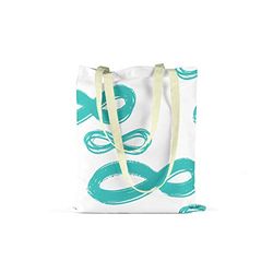 Bonamaison, Bolso De Mano Impreso, Bolso de la Compra Reutilizable, Bolso De Compras, Lavable a Máquina, Ecológico, Plegable, Bolso de Tela de Lona con Asas, 34X40 Cm - Diseñado y Fabricado en Turquía