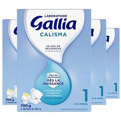 Laboratoire Gallia Calisma 1 - Lait bébé 1er âge, Lait infantile de 0 à 6 mois, Lait en poudre pour bébé (Pack de 4x700g)