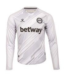 DEPORTIVO ALAVÉS 2ª Equipación Porteros 20/21, Maglia Portiere Unisex-Adulto, Grigio, L